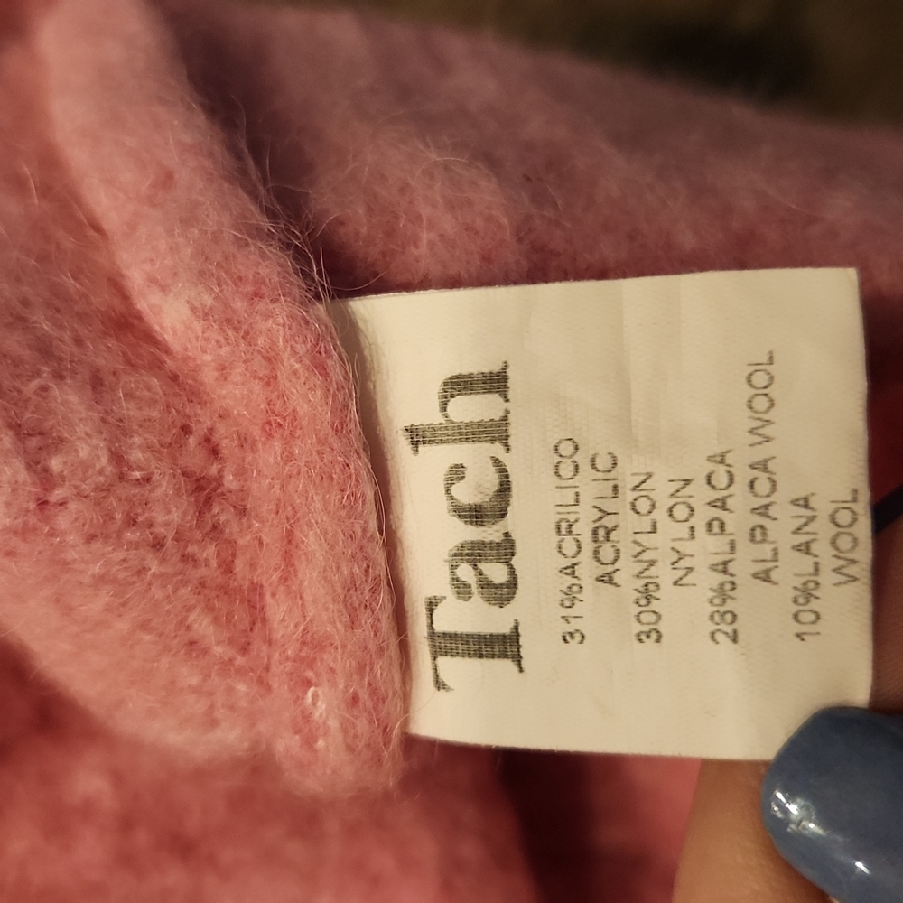 TACH Pink Dalia Button-Up Crop Sweater - Picture 8 of 13